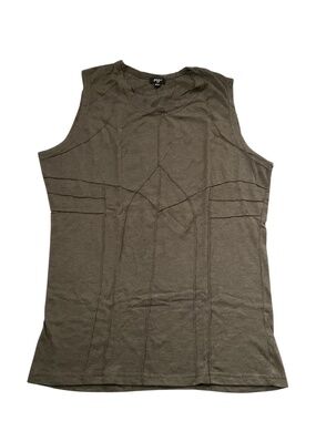 Mishu Set of 2 Raw Seam Tank Tops XL Festival Cyberpunk Teachwear Gothic Grunge